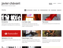 Tablet Screenshot of javierchavarri.com